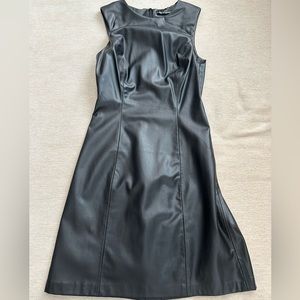 Zara black lather dress